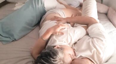 Soft Kisses Turned Into a Passionate Game of Teasing Makeout and Intimate Connection for Real Couple