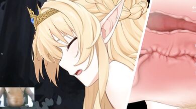 Cute Blondie MILF Destroyed by Furry Lizzardman Gushing Creampie Choked Loop Queen