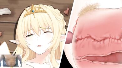 Busty Blondie Elf Destroyed by Werewolves Gushing Inside HD