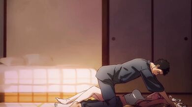 Gojou Pushes Kitagawa On Table For Blonde Blowjob Cartoon Sex