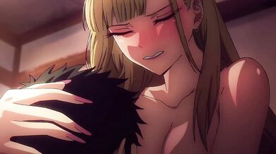 Gojou Pushes Kitagawa On Table For Blonde Blowjob Cartoon Sex