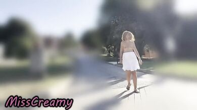 French Teacher Tits Flash Naked Streets Caught Voyeur MissCreamy