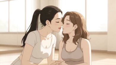 Yoga Instructor Special Technique to Help Her Student Focus Lesbian Yoga Naked Yoga Class Big Ass Milf Big Boobs Yoga Sex Teacher