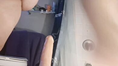 Riding Big Dildo Destroyed Amateur Solo Orgasm HD