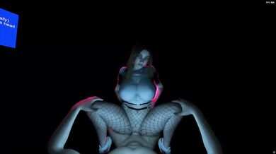 3D pretty girl with big ass and asian big boobs rides me making me come