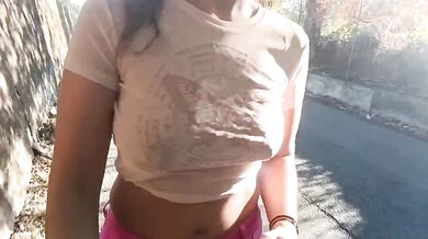 Public Pussy Flash And Tits With Pissing In The Street