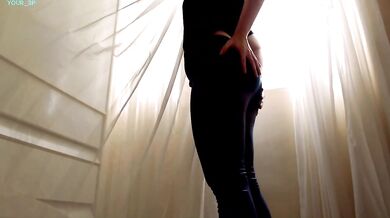 Hot Young Amateur in Sexy Jeans Getting Destroyed By Big Booty Slaps