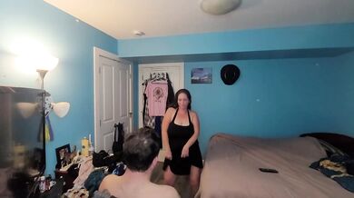 Hubby Watches Milf Amateur Strip Tease Sexy Dance Brunette HD Porn