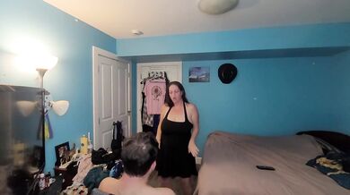 Hubby Watches Milf Amateur Strip Tease Sexy Dance Brunette HD Porn