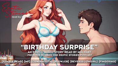 Birthday Surprise Destroyed Mia Hart Gushing Blowjob Fingering Reverse Cowgirl Cum In Mouth Orgasm Redhead
