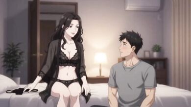 Stepmom teaches private lingerie lesson to her hot stepson big ass creampie