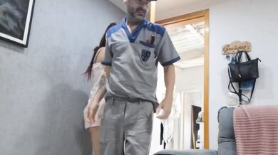 Cocky Plumber Fingerfucked That Perfect Pussy In The Bathroom