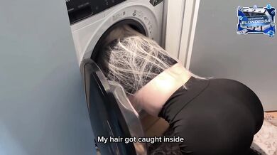Help Me Neighbor Stuck In Washing Machine Doggystyle Creampie Cum Inside Huge Ass Blonde Verified Amateur Homemade Gonzo