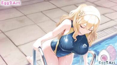 Daphne Variants Lulunarde Big Tits Swimsuit Blowjob Cumshot Exclusive HD Cartoon Animation