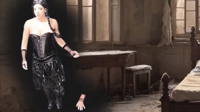 Wednesday Addams Dark Blowjob Destroyed Gushing Sloppy Deepthroat Huge Facial Cum on Face Halloween Cosplay Parody