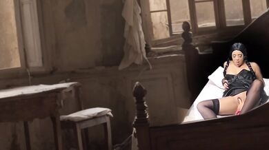 Wednesday Addams Dark Blowjob Destroyed Gushing Sloppy Deepthroat Huge Facial Cum on Face Halloween Cosplay Parody