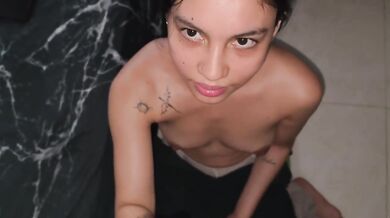 Friend Gives Huge Creampie Then Chokes Me With Cum On Her Face