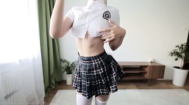 Shy Blonde College Girl Films Strip Tease For Philosophy Professor With Big Ass And Perfect Tits