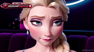 Caught Cheating Elsa x Kristoff Petite Stepsister Cartoon Sex