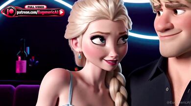Caught Cheating Elsa x Kristoff Petite Stepsister Cartoon Sex