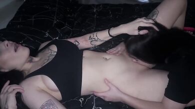 My Step Sister Told Me Not to Cum But I Cummed 4 Times Lesbian Multiple Orgasm Sapphic Vibrator Touching Boobs Cunnilingus HD