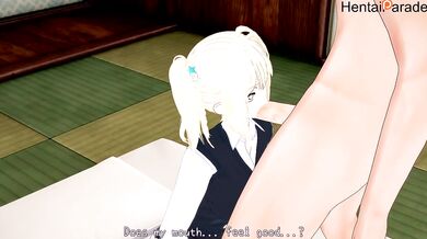Nonoa Miyamae destroyed by Alya San in uncensored roshidere hentai cumshot