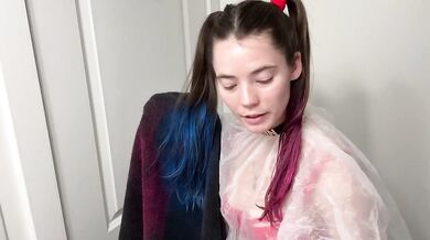 Harley Quinn Cosplay Destroyed Gushing Solo HD