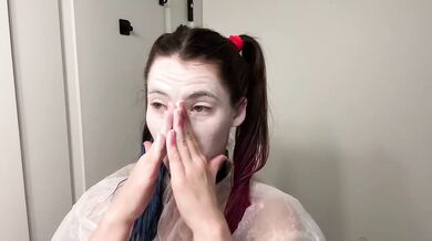 Harley Quinn Cosplay Destroyed Gushing Solo HD