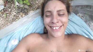 Raw Amateur Latina Public Outdoor Doggystyle Big Ass Destroyed by Big Dick