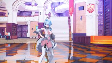 MMD Big Tits Odette Spessiva Rainbow Dance Destroyed Gushing Choked HD Cartoon