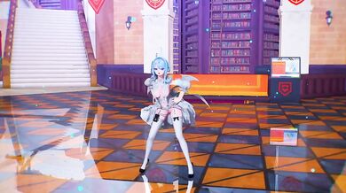 MMD Big Tits Odette Spessiva Rainbow Dance Destroyed Gushing Choked HD Cartoon