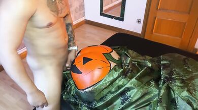 Halloween Pumpkin Big Ass Anal Creampie Destroyed Gushing