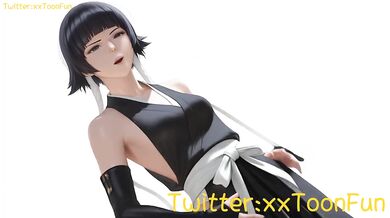 Soifon Destroyed By Big Tits Blowjob Hand Job Cumshot Rough Sex Hentai Animation