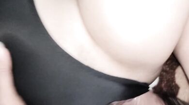 Caught Having Sex While Still Wearing Her Clothes Pussy Dripping Wet Unprotected Sex Cumming Inside Creampie POV