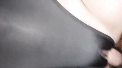 Caught Having Sex While Still Wearing Her Clothes Pussy Dripping Wet Unprotected Sex Cumming Inside Creampie POV