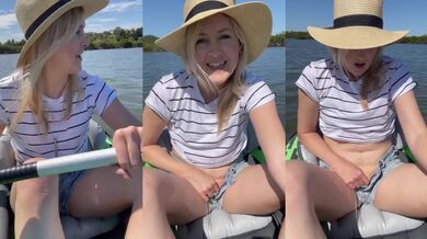 Kayaking Ruined by Vibrator Orgasm Milf Solo Outdoors