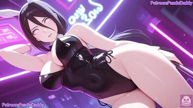 Hanabi Hyuga Big Tits Bunny Suit Blowjob Destroyed Cumshot for Her Boss Exclusive HD Hentai