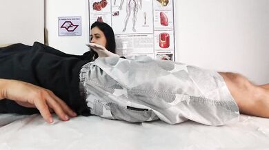 Slutty Latina nurse destroys patient with hot deepthroat while on duty in hospital
