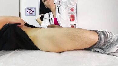 Slutty Latina nurse destroys patient with hot deepthroat while on duty in hospital