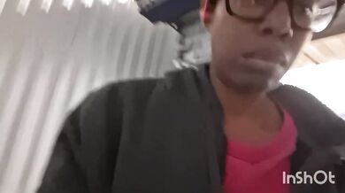 Ebony MILF Destroyed Gushing Public Masturbation Quickie In Storage Unit