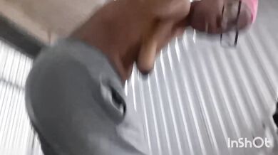 Ebony MILF Destroyed Gushing Public Masturbation Quickie In Storage Unit