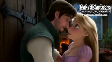 Tangled Rapunzel First Time Destroyed Tight Wet Pussy Gets Choked