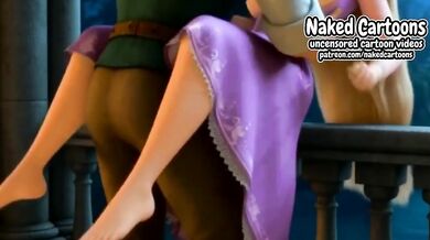 Tangled Rapunzel First Time Destroyed Tight Wet Pussy Gets Choked