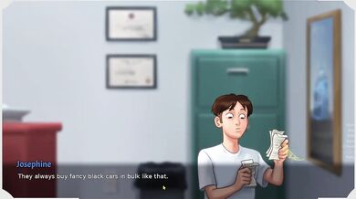 Risky Workplace Blowjob Behind Counter Josephine P72 Summertime Saga