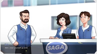 Risky Workplace Blowjob Behind Counter Josephine P72 Summertime Saga