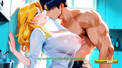 Sneaky Cheating Milf Brunette Destroyed Gushing Creampie Risk While Husband Calls Home Ai Hentai Animation