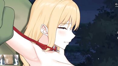 Cute Blondie Destroyed By Two Huge Orcs Creampie Rough Ahegao