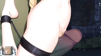 Cute Blondie Destroyed By Two Huge Orcs Creampie Rough Ahegao
