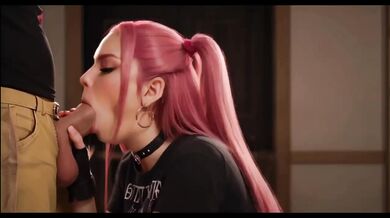 Teen Anime gets bbc with big boobs and big cock