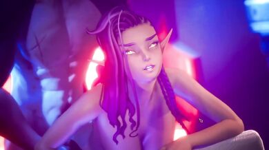Black Lady Destroyed By Huge Monster Dick In Hot Cartoon Sex